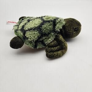 Aurora World Sea Turtle Plush Stuffed Animal Green Beanie Soft Toy‎ Small Kids